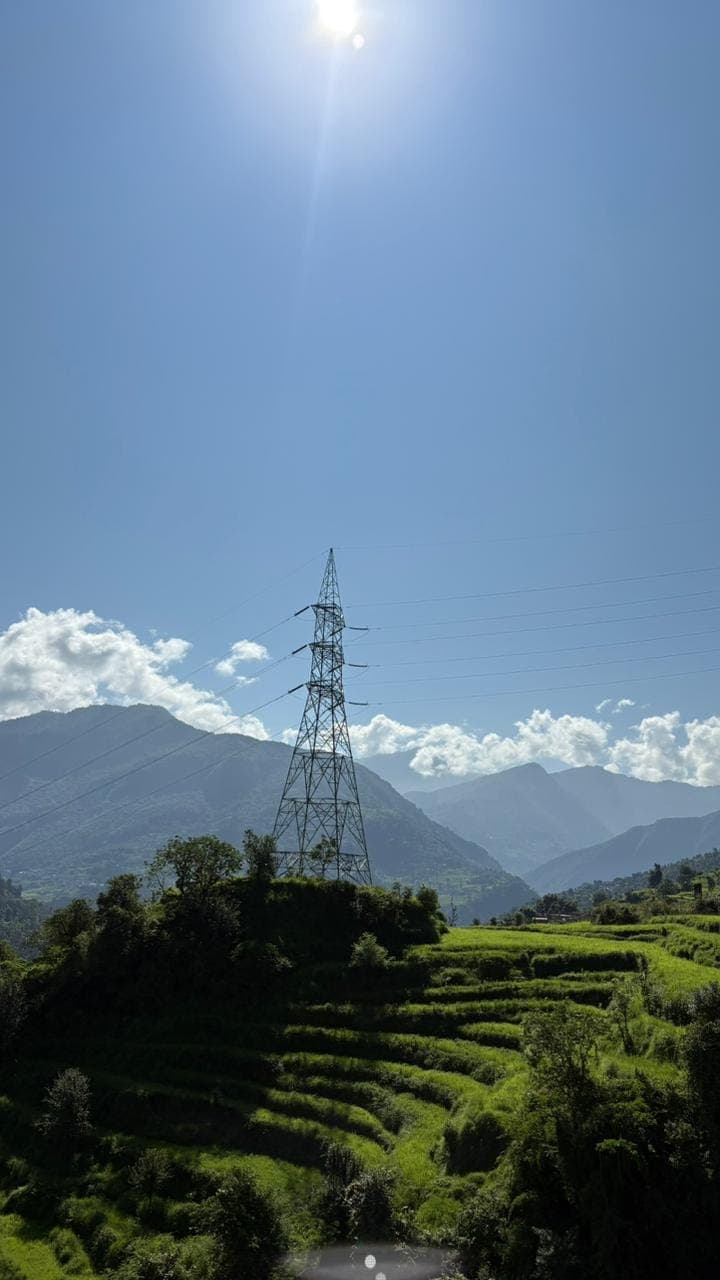 Himalayan mountain view from the hotel