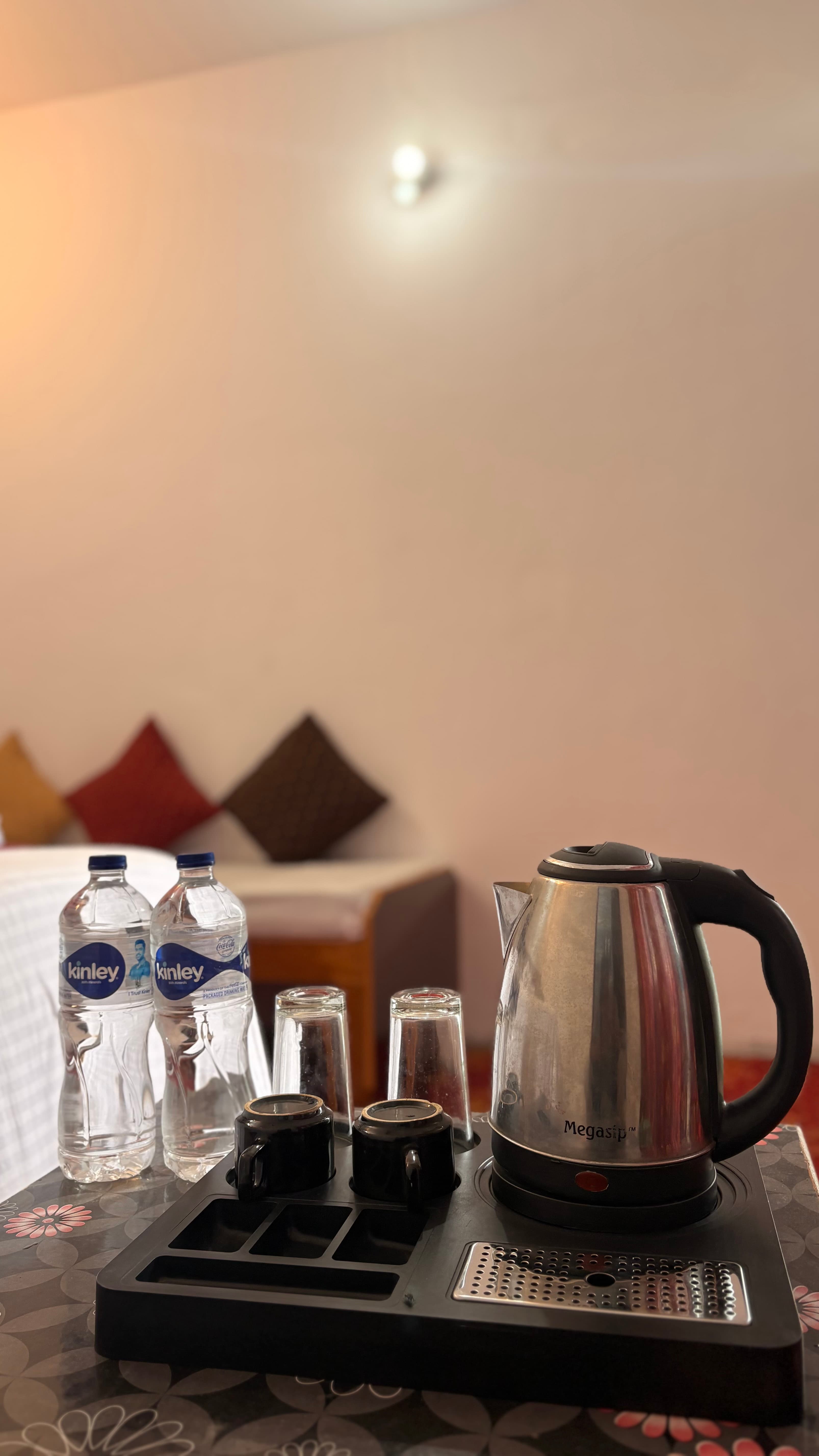 Room tea and coffee setup